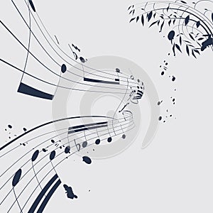 Chinese magic flower background