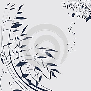 Chinese magic flower background