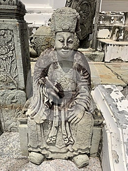 Chinese Male Statue in the Temple