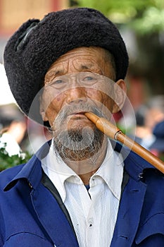 Chinese man of Naxi tribe