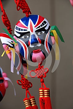 Chinese mask with Chinese knot