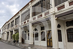 Chinese merchant house in the old disrict of George Town, Penang, Malaysia photo