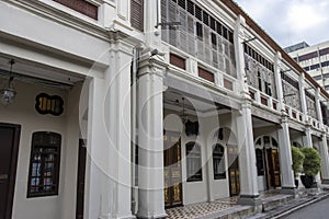 Chinese merchant house in the old disrict of George Town, Penang, Malaysia