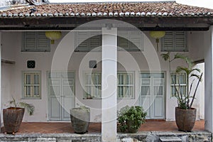 Chinese merchant house in the old disrict of George Town, Penang, Malaysia photo