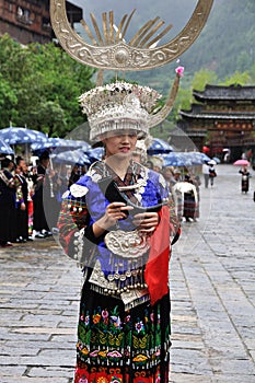 The chinese miao lady