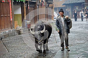 Chinese Miao nationality farmer