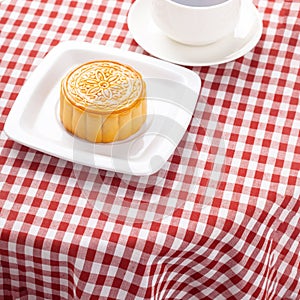 Chinese mid autumn festival foods. photo