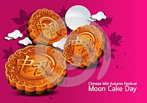 Chinese Mid Autumn Festival Moon Cake Day