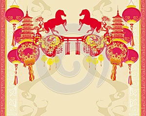 Chinese Mid Autumn festival and New year design element