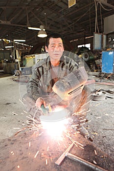 Chinese mine workers