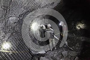 Chinese mine workers