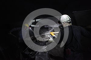 Chinese mine workers