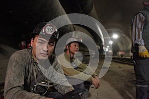 Chinese mine workers