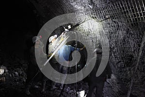 Chinese mine workers