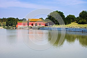 Chinese Ming Dynasty imperial tombs in zhongxiang