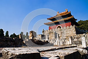 Chinese Ming Dynasty imperial tombs in zhongxiang