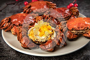 Chinese mitten crab is a delicious food