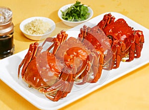 Chinese mitten crab is a delicious food