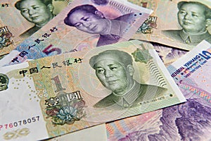 Chinese money - Yuan Bills