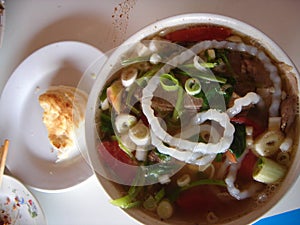 Chinese mongolian soup noodle