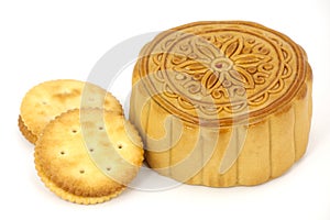 Chinese Mooncake and biscuit