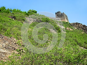 Chinese muur; Great Wall, Hebei province, China