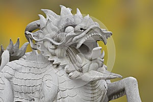 Chinese Mythical creature Kylin Oilins a symbol of power in China