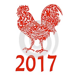 Chinese New Year 2017 symbol Rooster