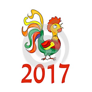 Chinese New Year 2017 symbol Rooster