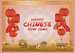 chinese new year art vector banner dsign