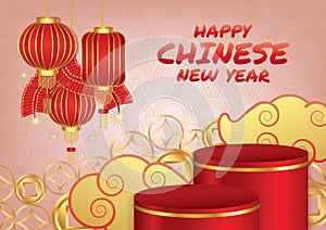 chinese new year art vector banner dsign