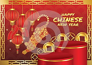 chinese new year art vector banner dsign