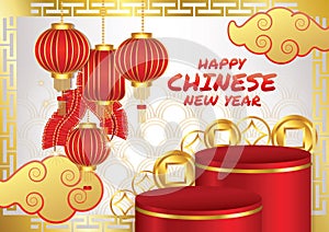 chinese new year art vector banner dsign