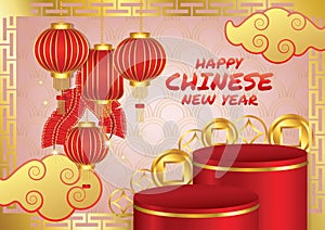 chinese new year art vector banner dsign