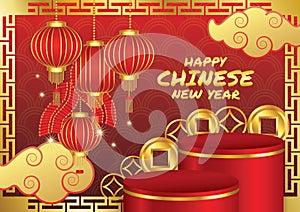 chinese new year art vector banner dsign