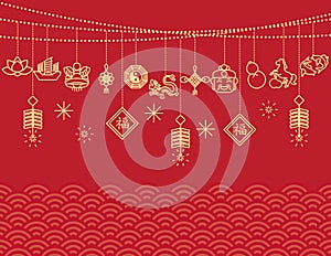 Chinese New Year background,card print