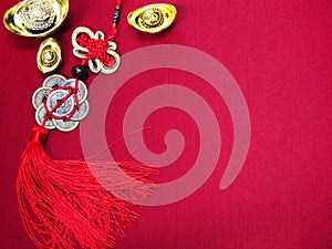 Chinese New Year background with copy space.