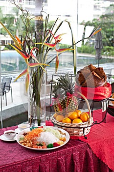 Chinese New Year Buffet Setting