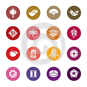 Chinese New Year Color Icons