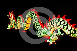 Chinese New Year Decoration--Closeup of colorful dragon on