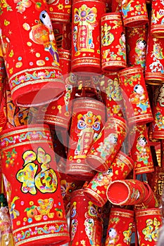 Chinese new year decoration like firecracker