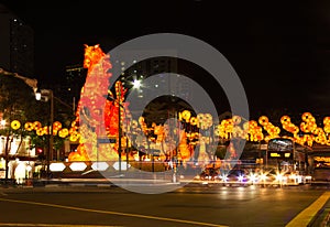 Chinese New year decoration on the street