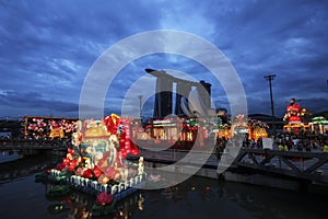 Chinese New Year decorations in Singapore