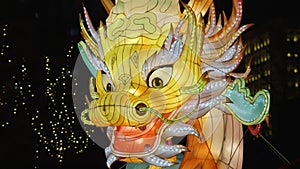 Chinese New Year Dragon Head lantern exhibition