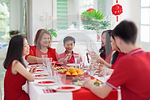 Chinese New Year family celebration