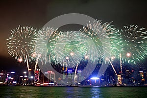 Hong Kong : Chinese New Year Fireworks 2013