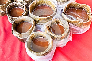 Chinese New Year glutinous rice cake, known as Nian Gao