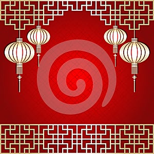 Chinese New Year Lantern Background