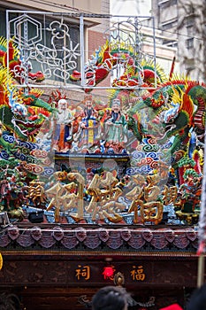 Chinese New Year, Lantern Festival, Taiwan Folk Customs, Blessing Ceremony and Parade, Land Temple