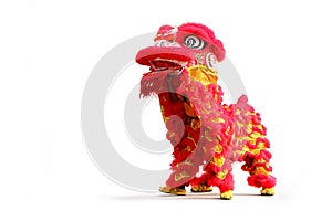 Chinese New Year lion dance celebration